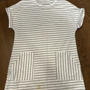 Lg Boutique Striped A lined dress with pockets